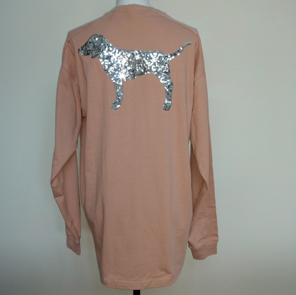 ❌Size L🌺PINK VICTORIA'S SECRET LONG SLEEVE.nwt - Picture 2 of 4